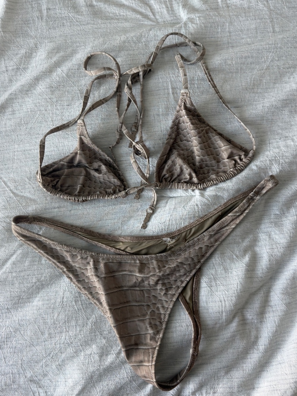 SKIMS Snake Print bikini SET size Large